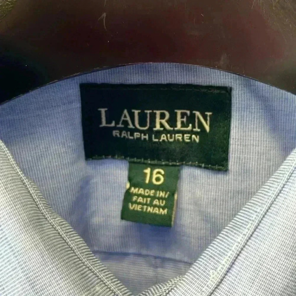 Lauren by Ralph Lauren - long sleeve button down dress shirt. Size 16 - Picture 2 of 5